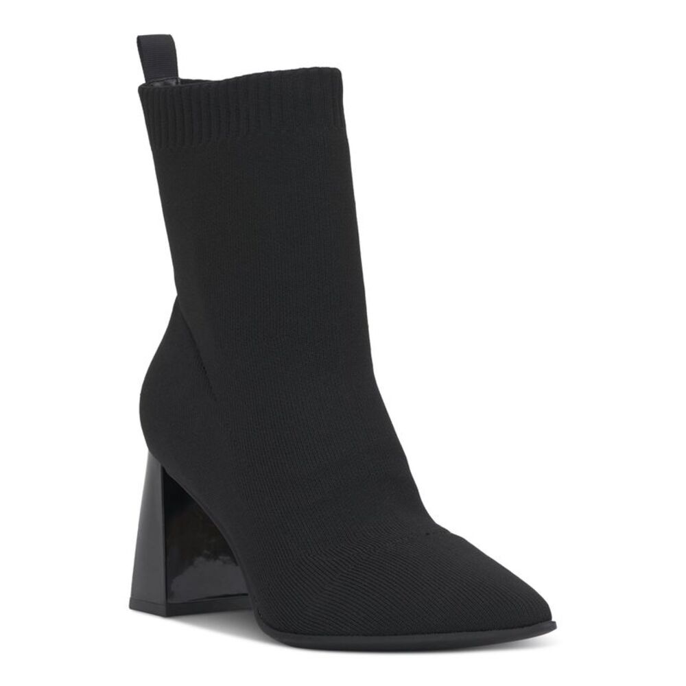 INC Womens Black Flexible Ximena Pointed Toe Block Heel Heeled Boots 5.5 M